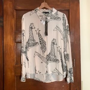 Giraffe Ling Sleeve Blouse M